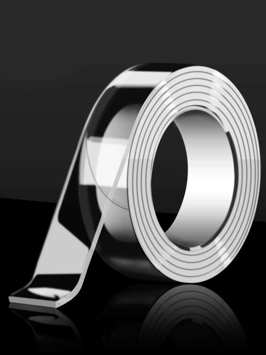 Double Sided Reusable Adhesive Tape – No Residue Washable Mounting Tape