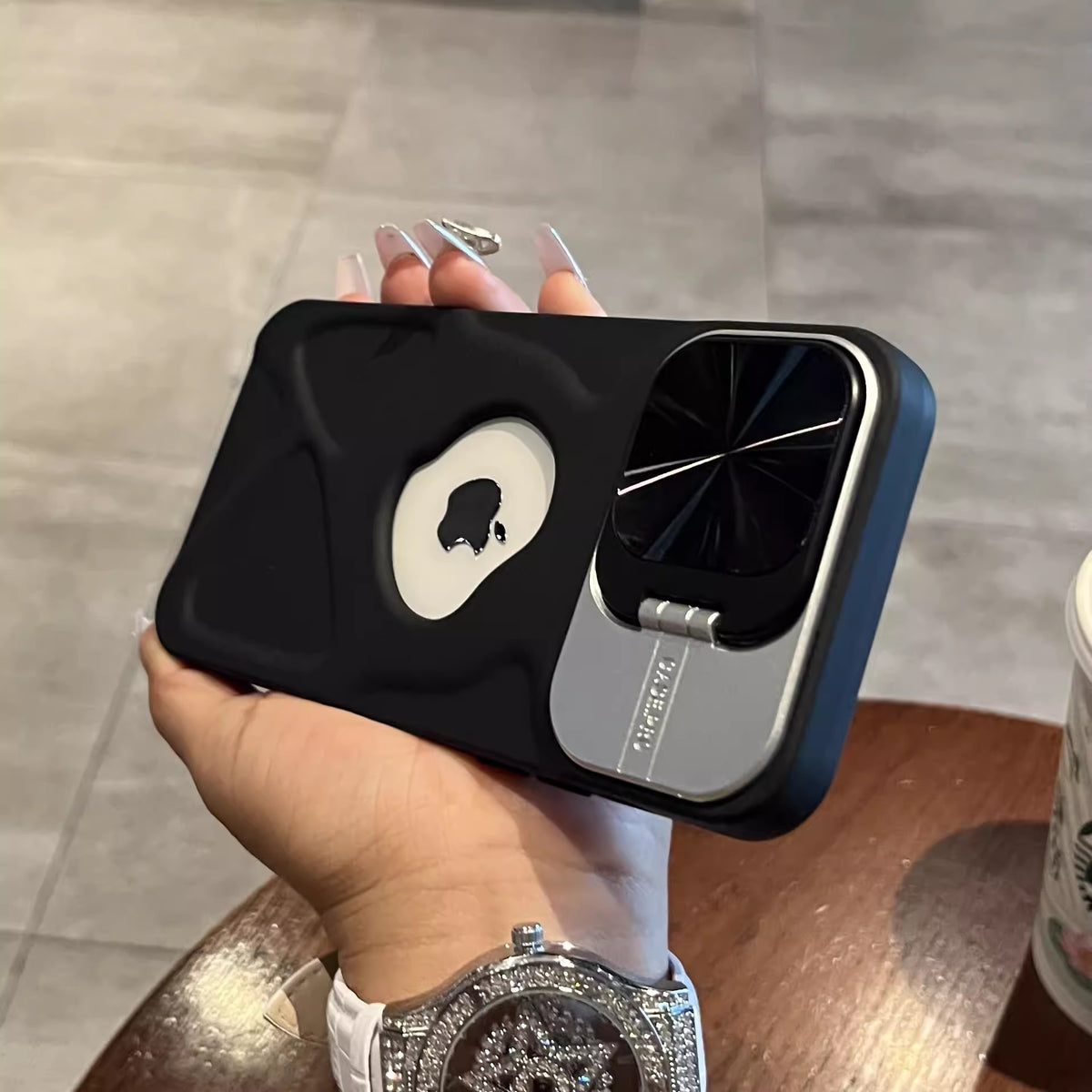 Magnetic suction lens holder phone case suitable for all Iphones