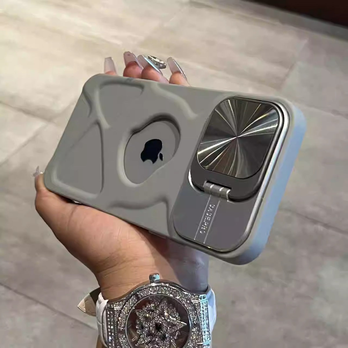 Magnetic suction lens holder phone case suitable for all Iphones