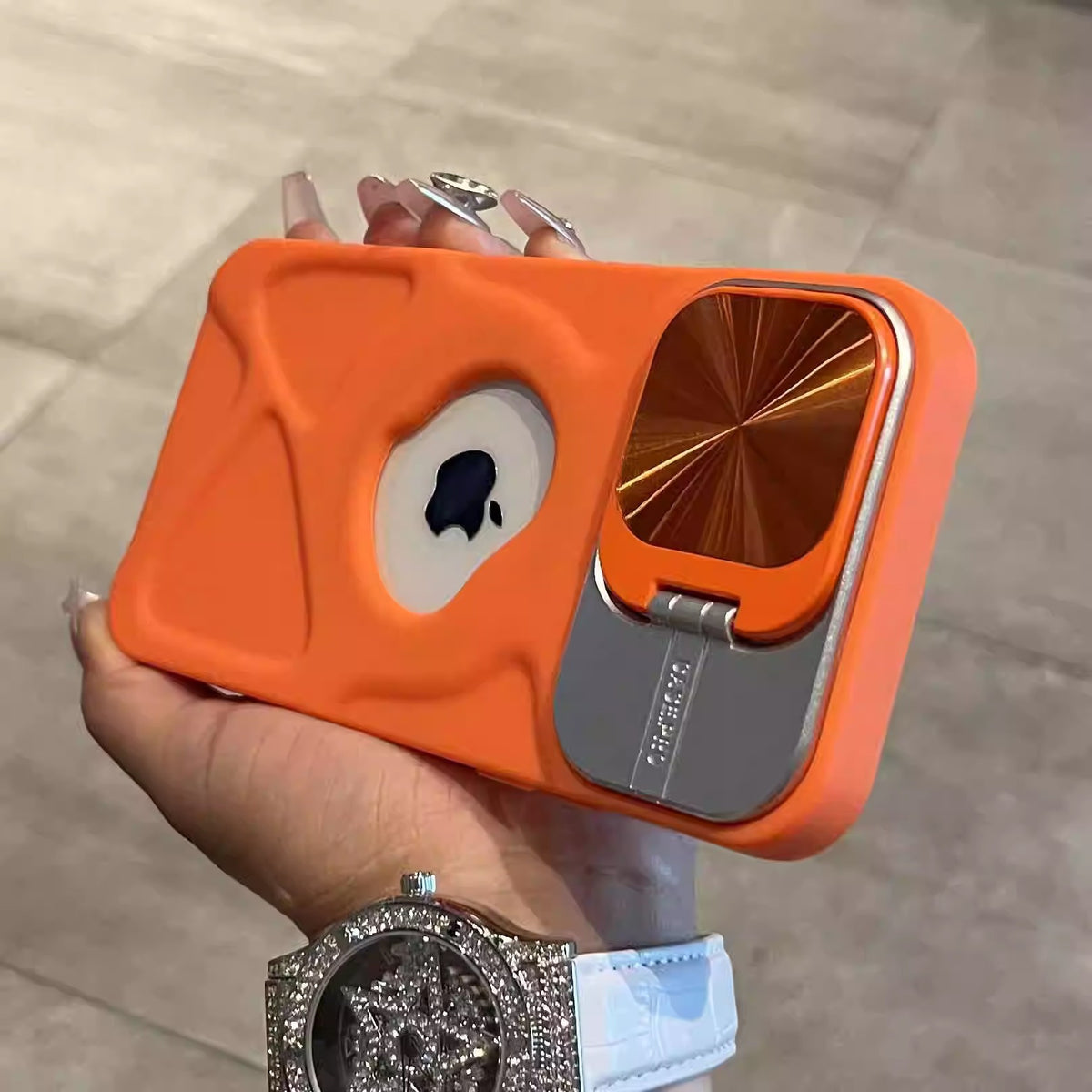 Magnetic suction lens holder phone case suitable for all Iphones