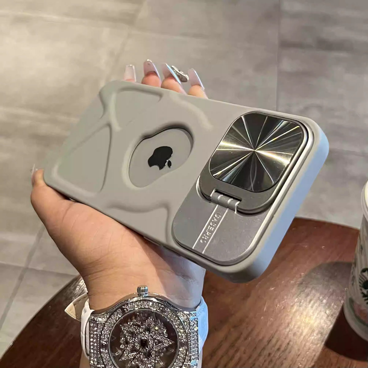 Magnetic suction lens holder phone case suitable for all Iphones