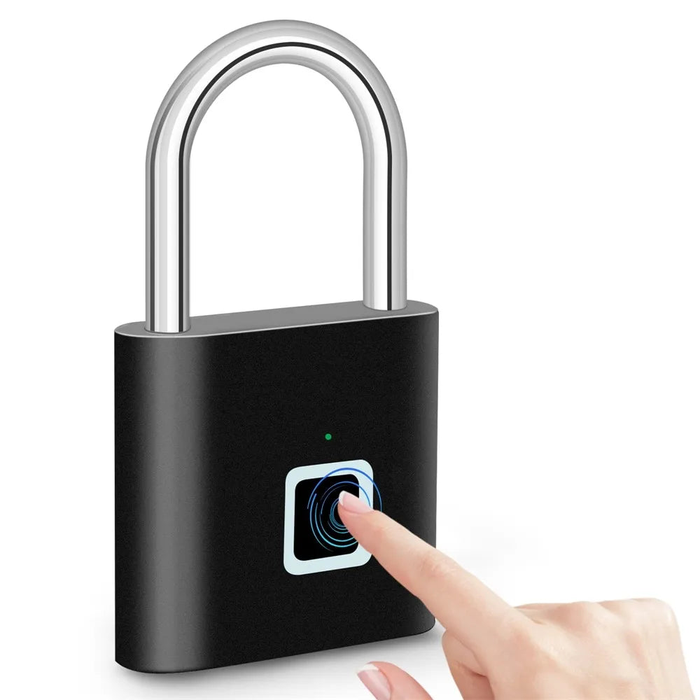 Fingerprint Padlock – Keyless Biometric Smart Lock for Bags & Lockers