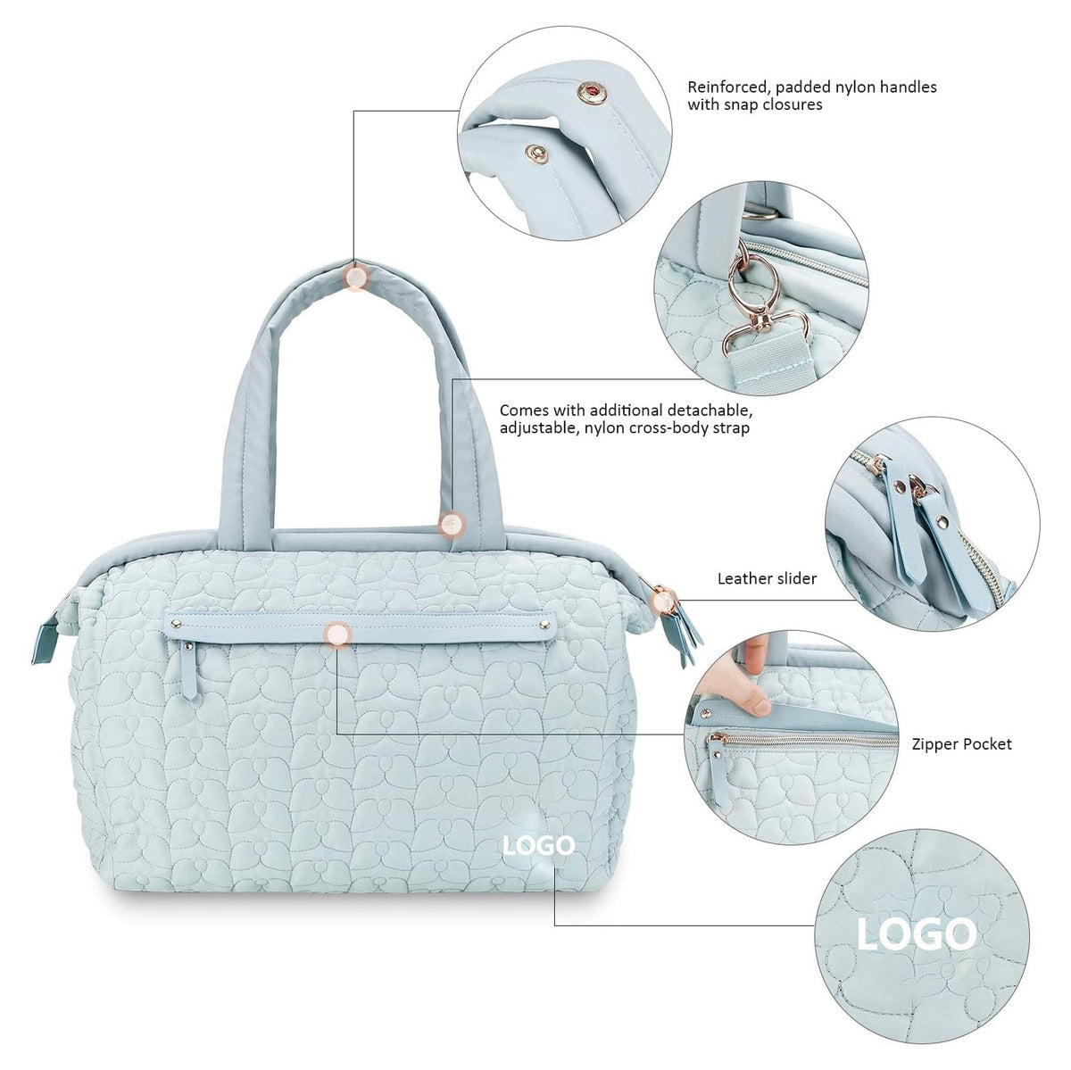 Multifunctional Diaper Bag with Changing Table