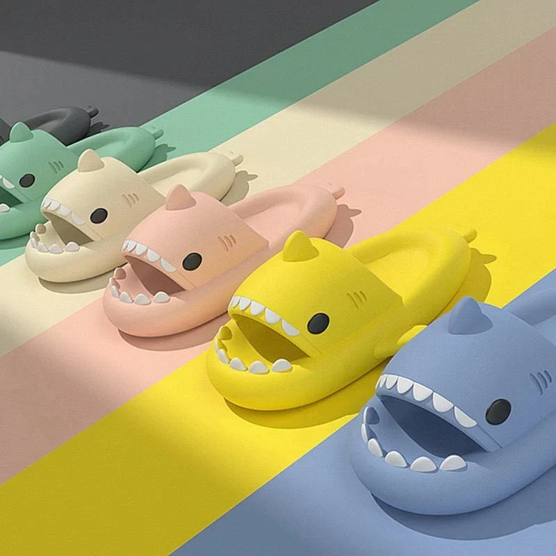 Shark Slippers Slides – Fun Novelty Open Toe Sandals for Men & Women